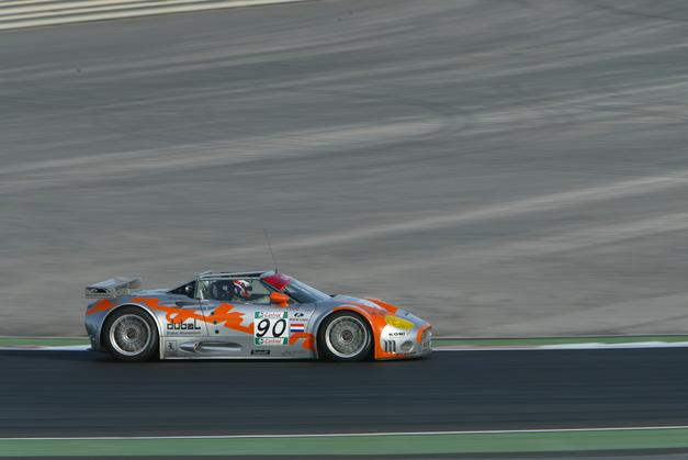 De Spyker in actie 